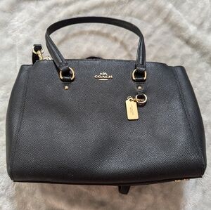 Coach Stanton Carryall 26 In Crossgrain Leather, black, GUC